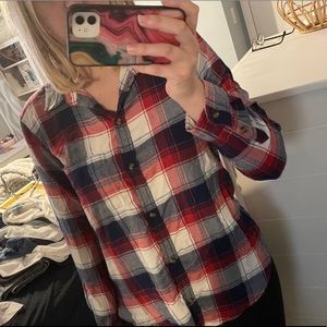 American Eagle Button Flannel